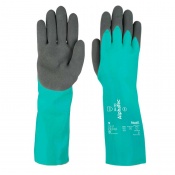 Ansell AlphaTec 58-735 Nitrile Chemical-Resistant Gauntlet Gloves